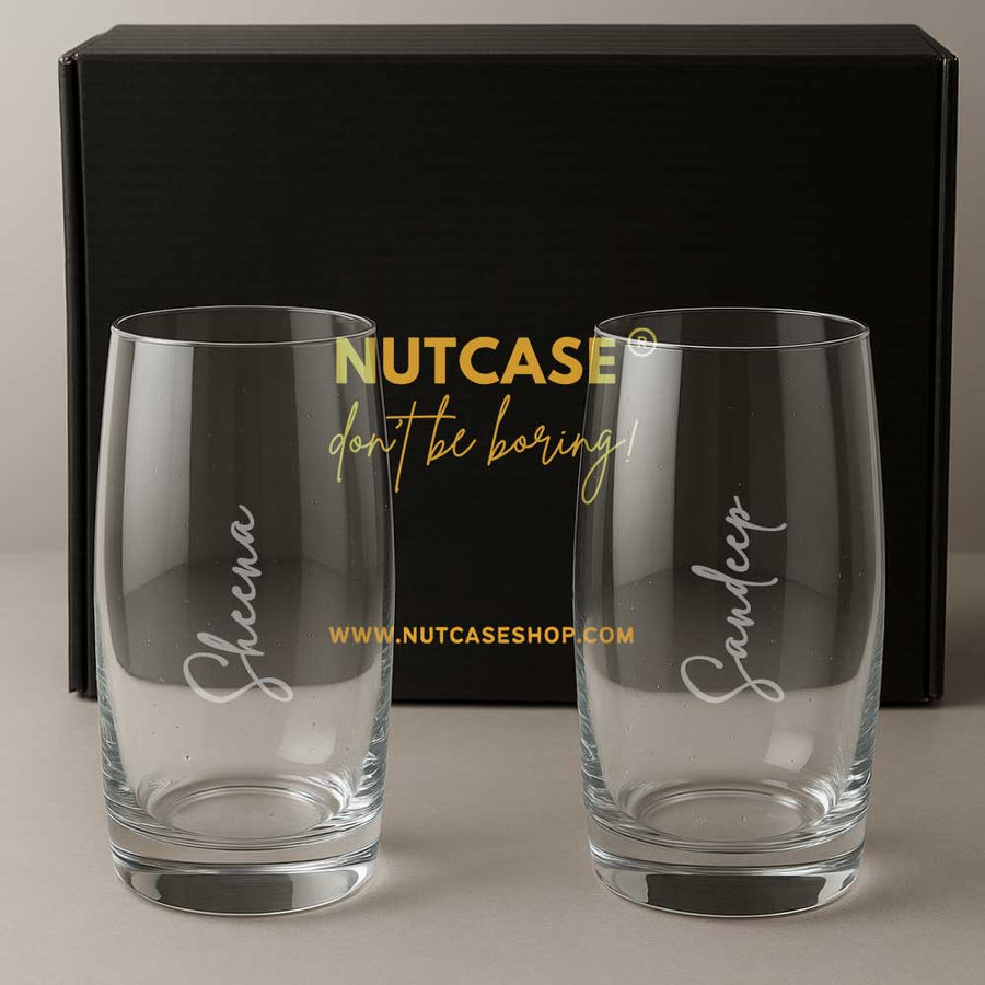 Personalized Tall Glass – Engraved Drinkware with Gift Box