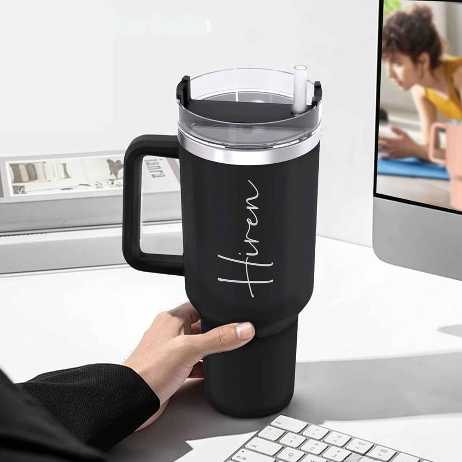 BFCM HOT DEAL Personalized Coffee Tumbler Large Insulated Travel Mug 1200ml