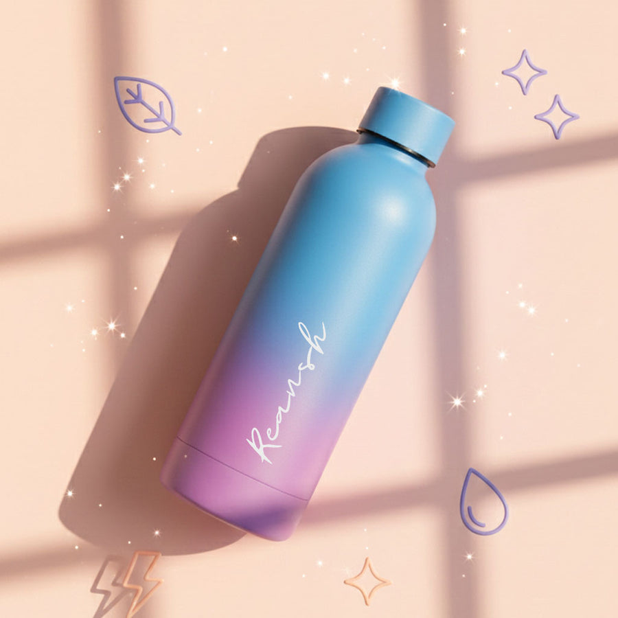 Custom Water Bottles Stainless Steel Water Bottle 500ml – Double Insulated, Leakproof, BPA-Free Flask