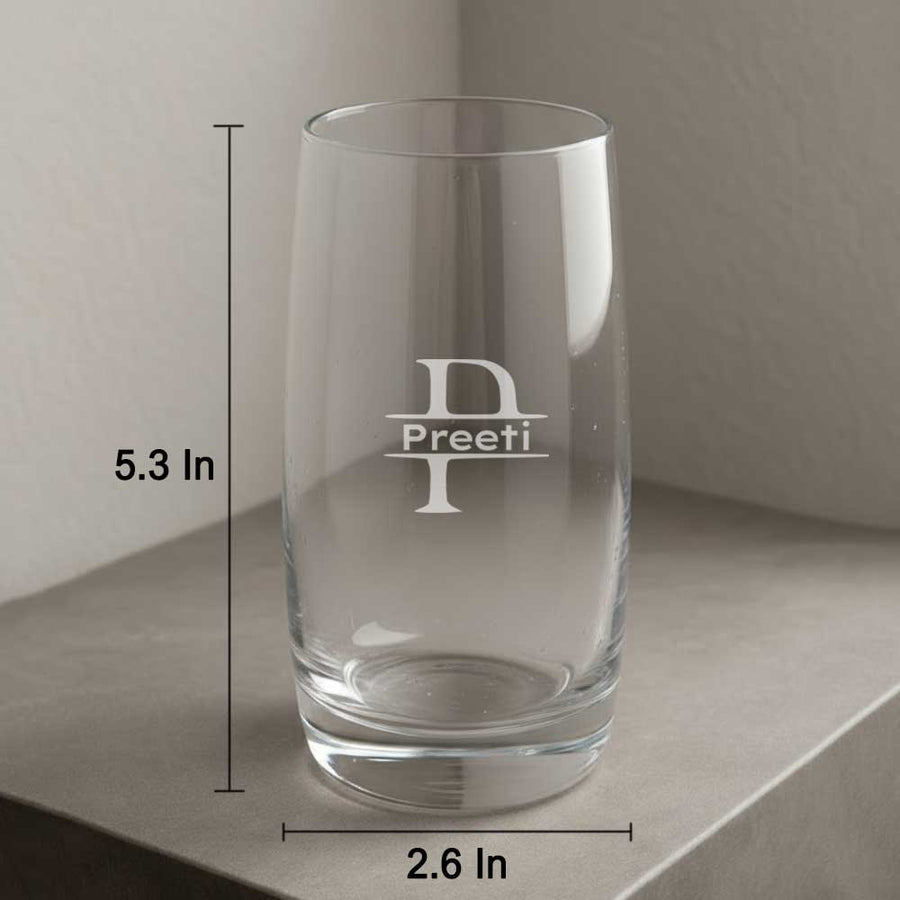 Customized Tall Glasses for Cocktails – Engraved Premium Glass for Water, Juice