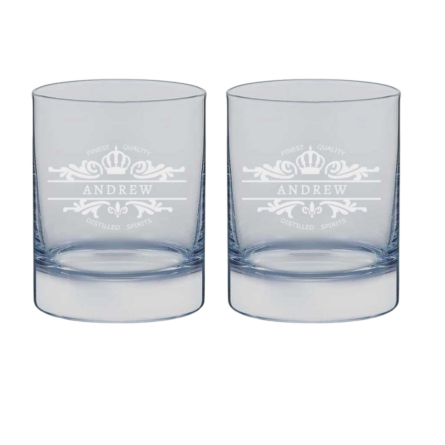 BFCM HOT DEAL Personalized Whiskey Glass with Name
