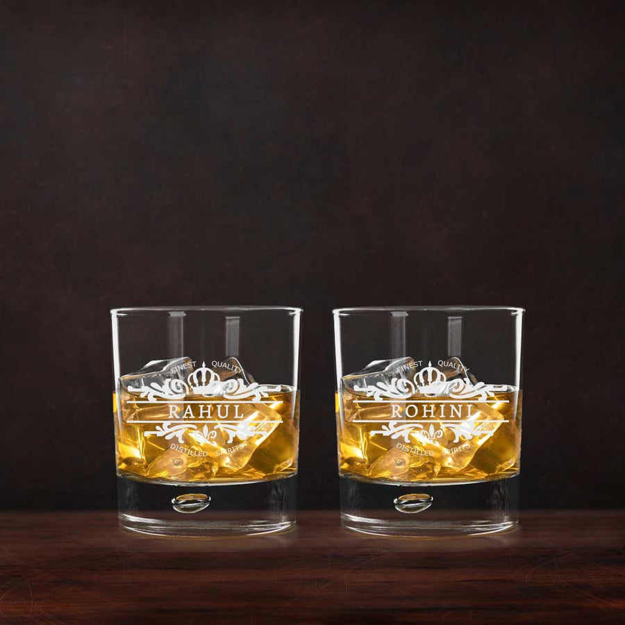 BFCM HOT DEAL Personalized Whiskey Glass with Name