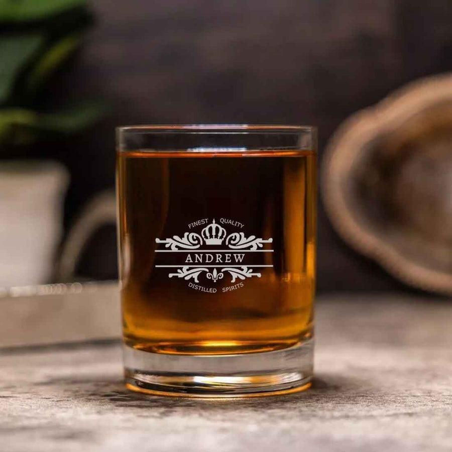BFCM HOT DEAL Personalized Whiskey Glass with Name