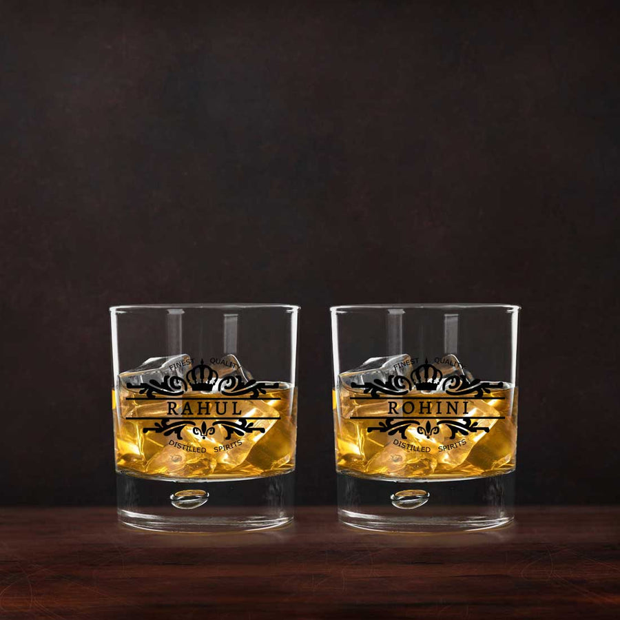 BFCM HOT DEAL Personalized Whiskey Glass with Name