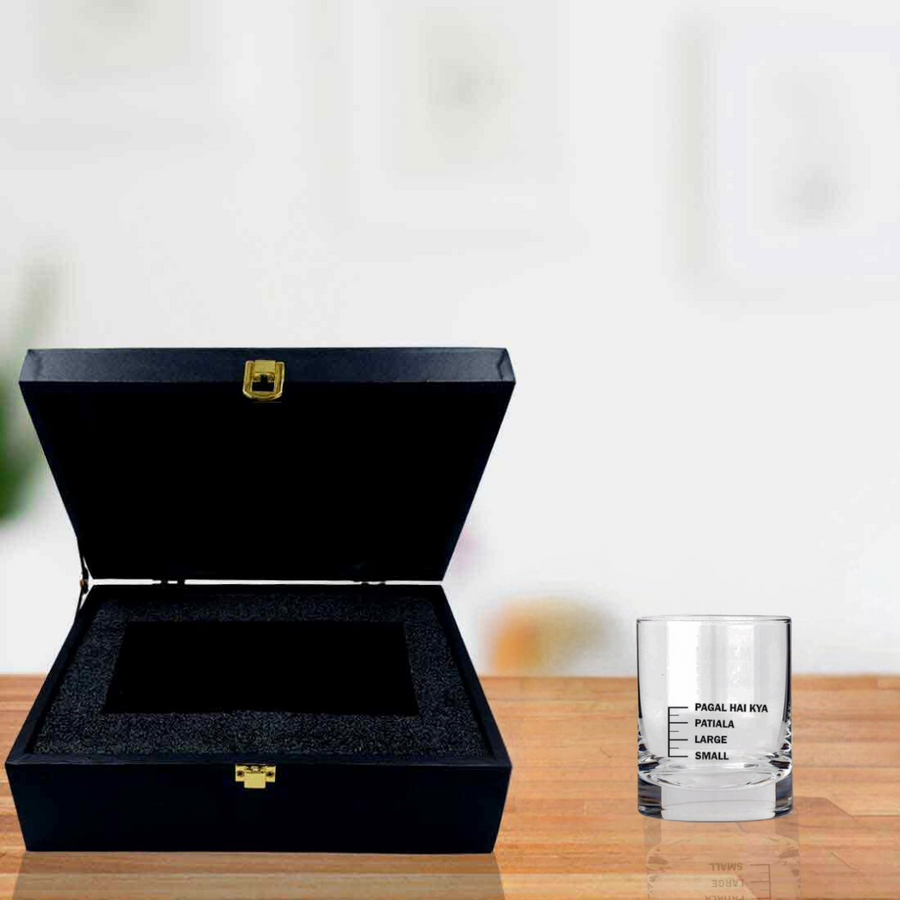 BFCM HOT DEAL Whiskey Glasses Liquor Glass-SMALL LARGE PATIYALA PAGAL HAI KYA