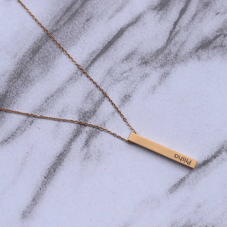 Customised Bar Name Pendant