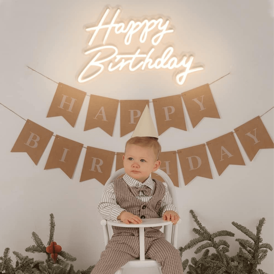 Happy Birthday Neon Light - USB Powered
