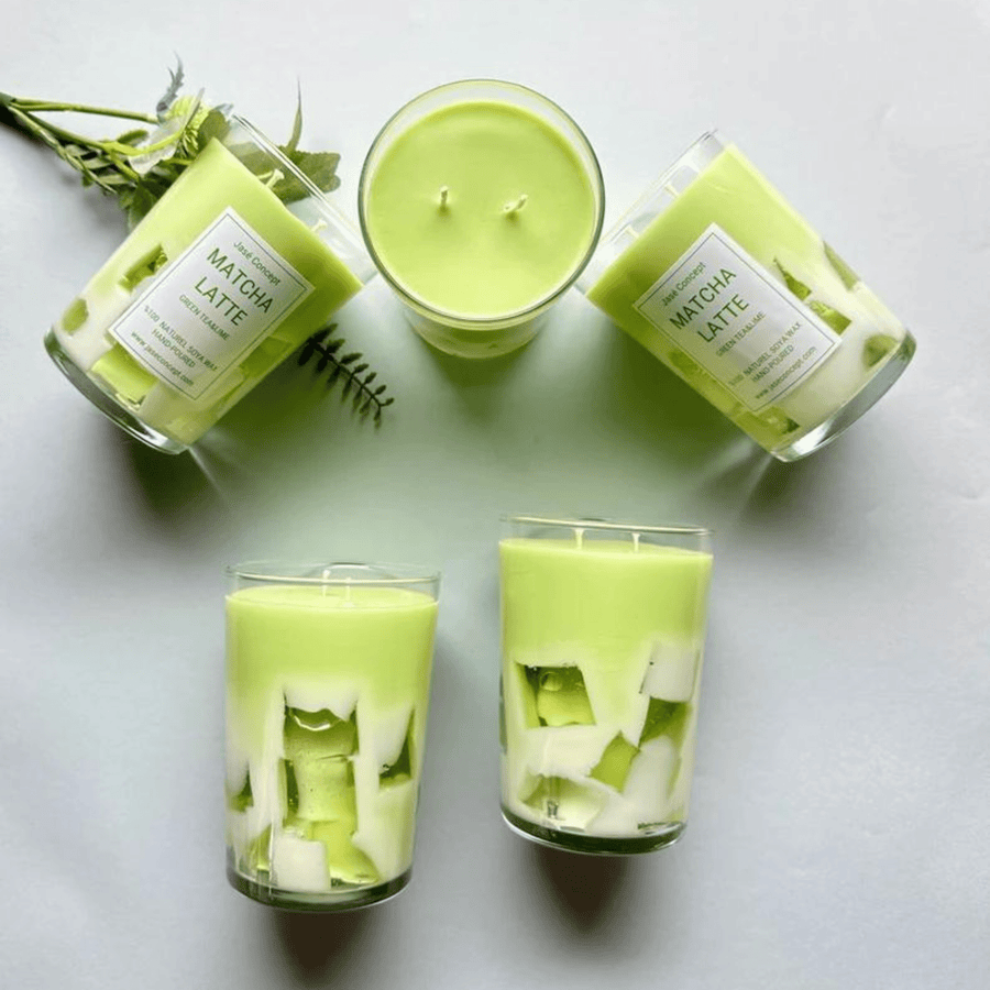 Matcha Latte Candle - 22 oz Lavender Scented